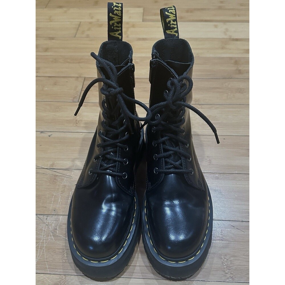 Dr. Martens Unisex Jadon Platform Combat Boots Sz. M9-W10 Black 8 Eyelet Gothic